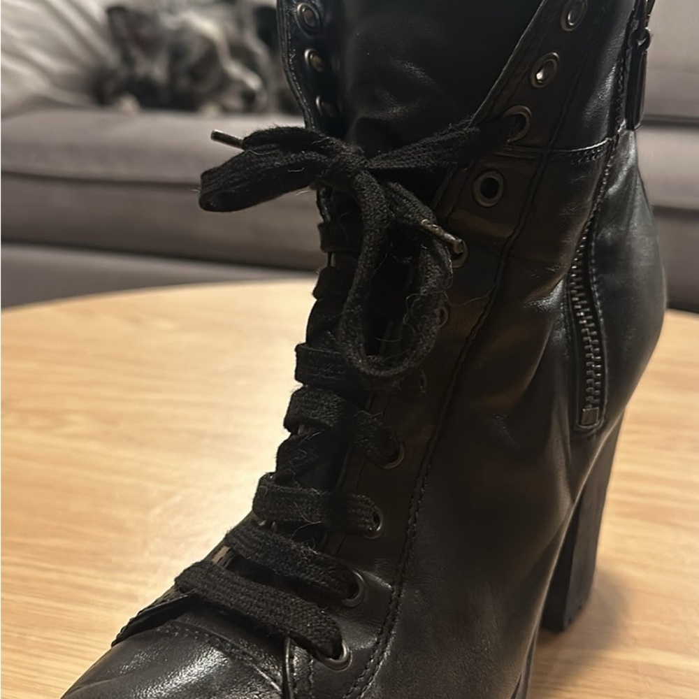 PRADA Black Leather Ankle Boots - Picture 3 of 3